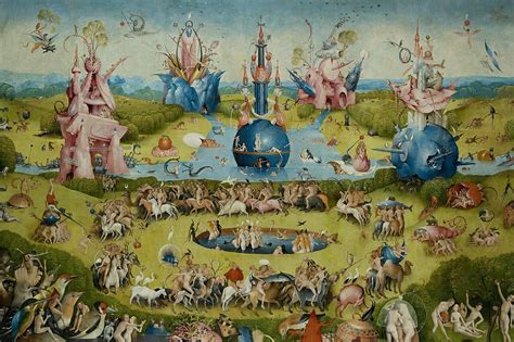 El Jardín de las Delicias:  Surrealist Fantasies and Allegorical Landscapes in Bosch's Masterpiece!